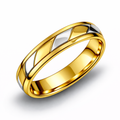 Alianza Bicolor Oro 18K