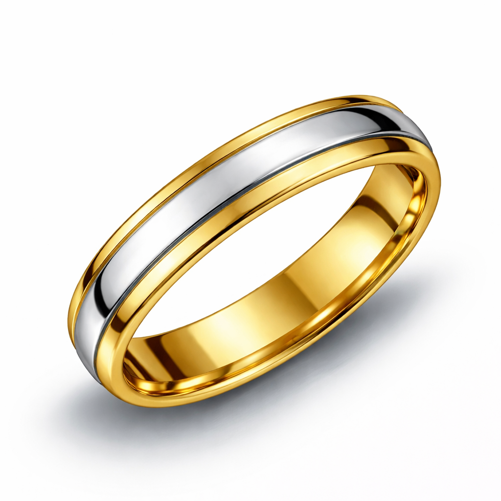 Alianza Bicolor Oro 18K