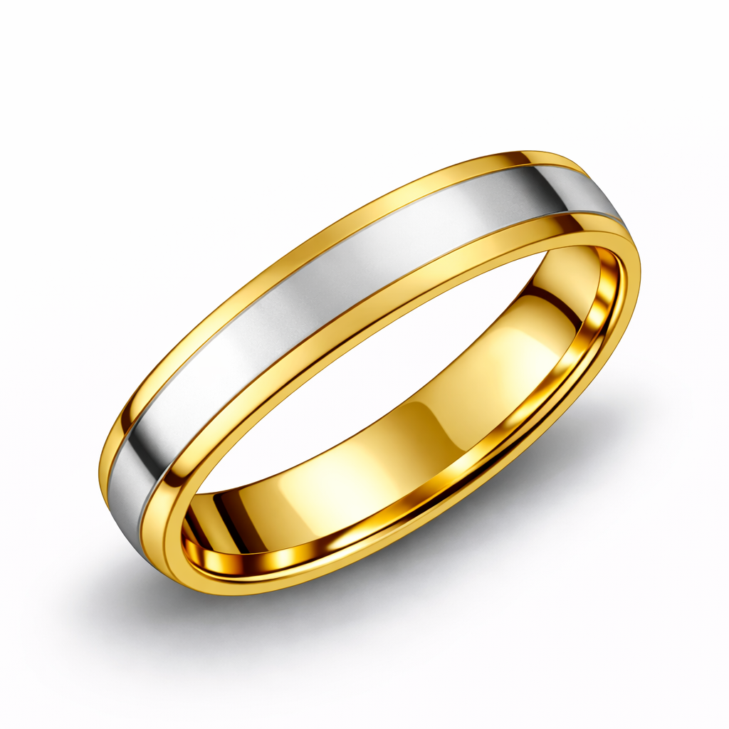 Alianza Bicolor Oro 18K