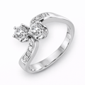 Anillo de Compromiso Oro Blanco 18K