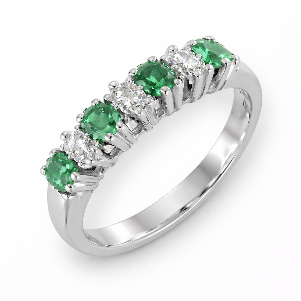 Anillo de Compromiso Oro Blanco 18K