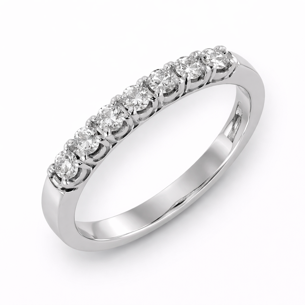Anillo de Compromiso en Oro Blanco 18K