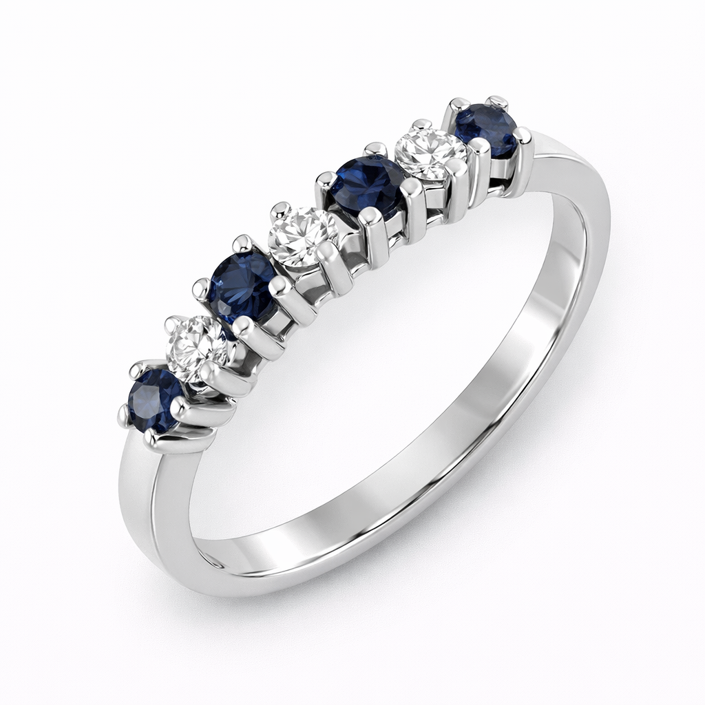 Anillo de Compromiso Oro Blanco 18K