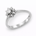 Anillo de Compromiso en Oro Blanco 18K
