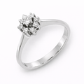 Anillo de Compromiso en Oro Blanco 18K