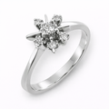Anillo de Compromiso Oro Blanco 18K