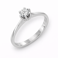 Anillo de Compromiso en Oro Blanco 18K