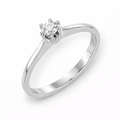 Anillo de Compromiso Oro Blanco 18K