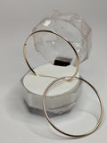 Aros tubos de oro 14k mujer