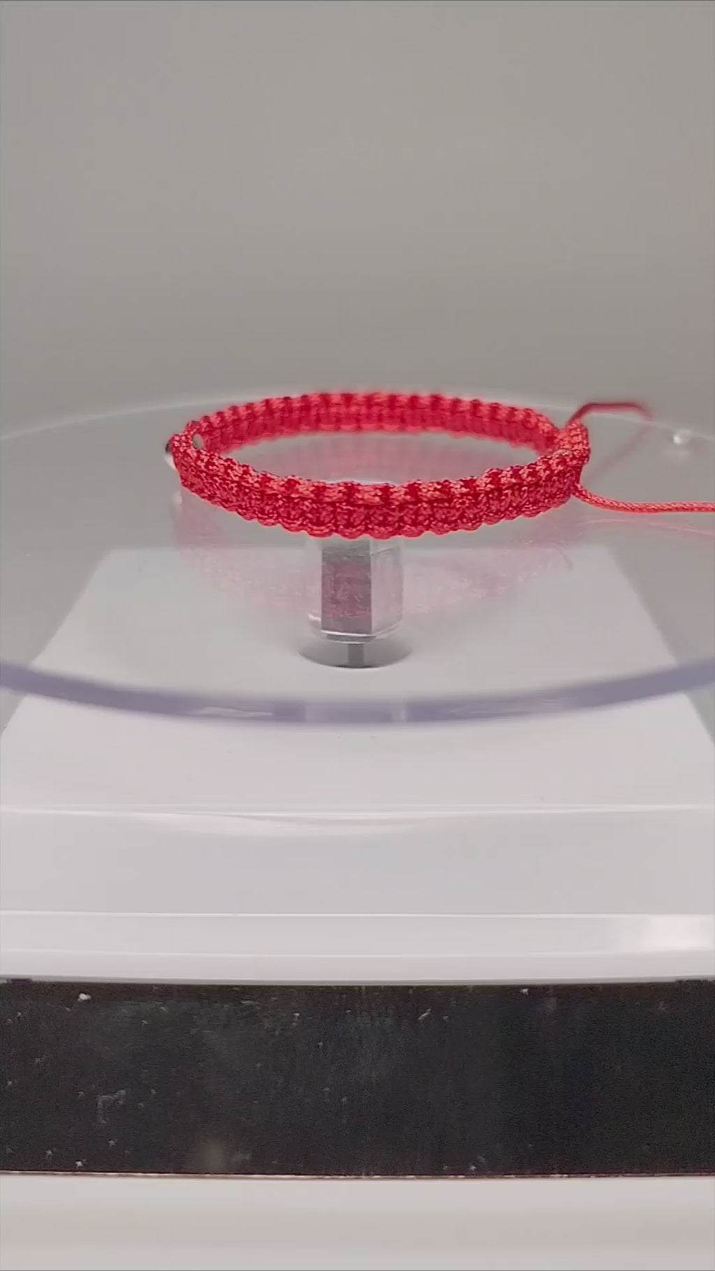 Pulsera hilo rojo plata 950 3 bolitas niño niña ajustable