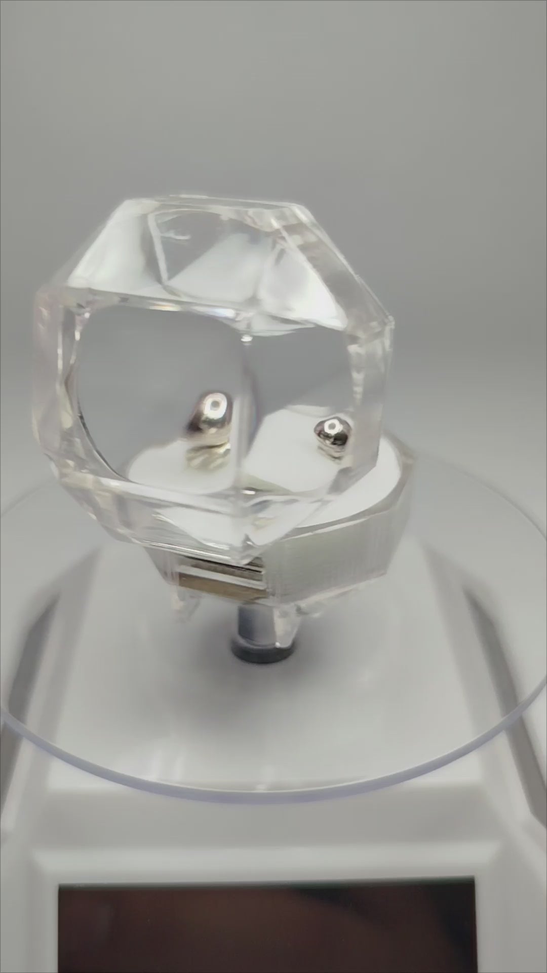 Aros bolitas de plata 950 hombre