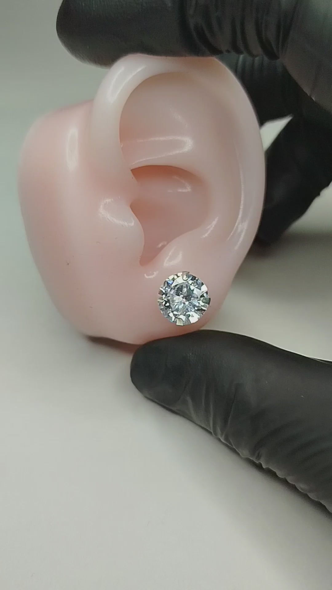 Aros plata 925 con circón hombre elegantes