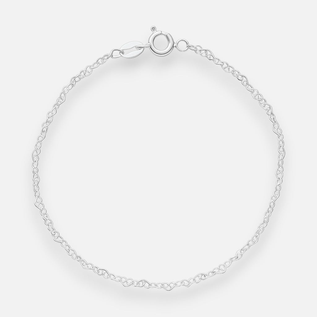 Pulsera Corazones Entrelazados plata 925
