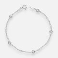 Pulsera Singapur Esferas Facetadas plata 925