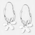 Argolla flor plata 925 16mm