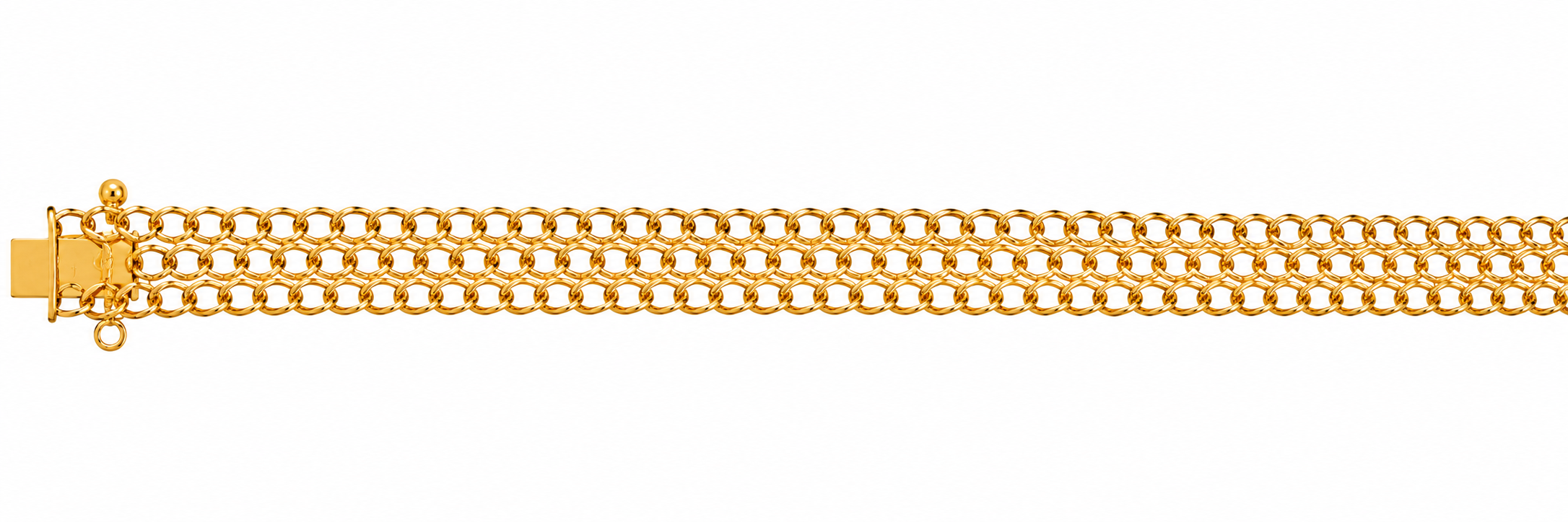 Pulsera Oro 18K Grumet Doble