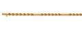 Collar Oro 18K Turbillón Tubo