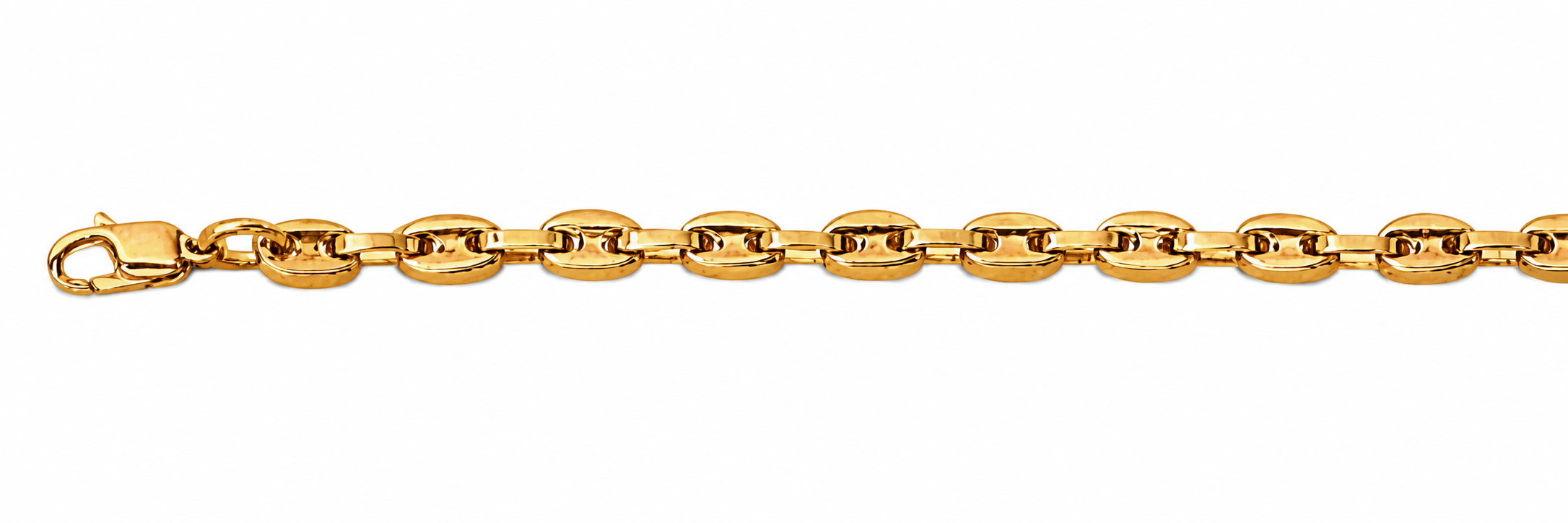 Pulsera Oro 18K Eslabón Estilo Gucci