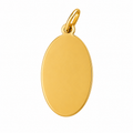 Colgante Disco Oro 18K