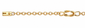 Pulsera Oro 18K Eslabón Circular Nudo Llano