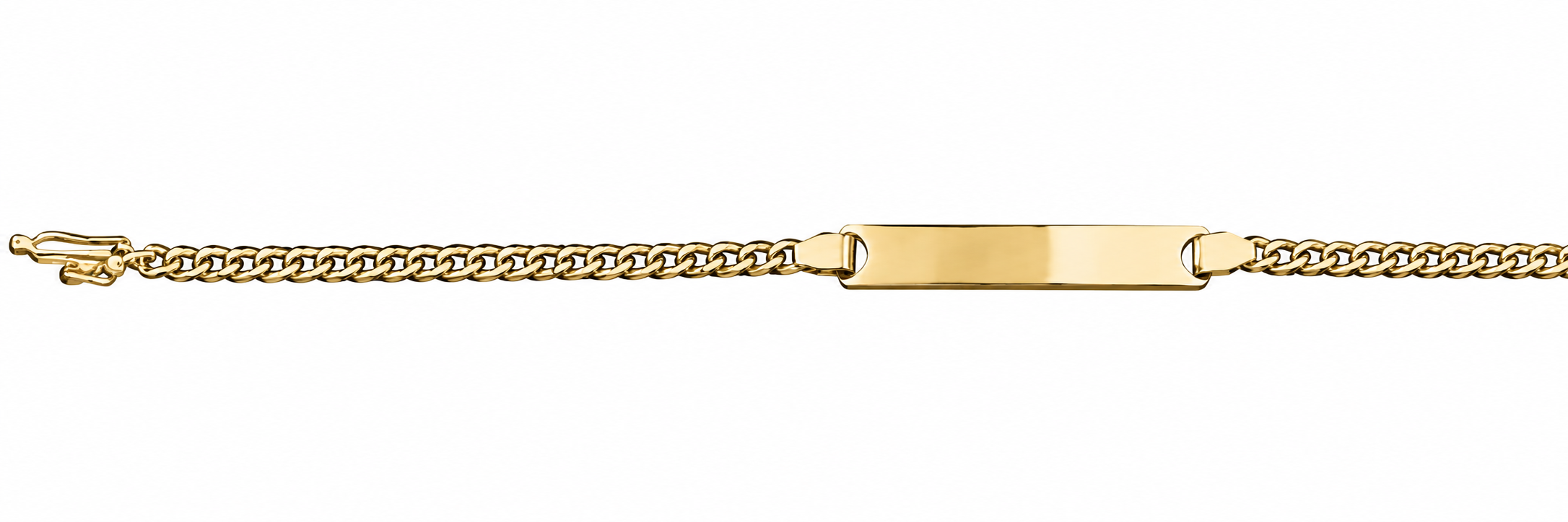 Pulsera Oro 18K Identificación Perro 18 cm
