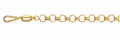 Collar Oro 18K Eslabón Anillo