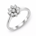 Anillo de Compromiso Oro Blanco 18K