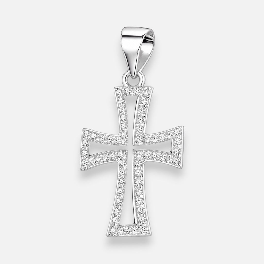Colgante Cruz Circones plata 925