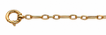 Pulsera Oro 18K Eslabón Circular y Oval con Broche Timón