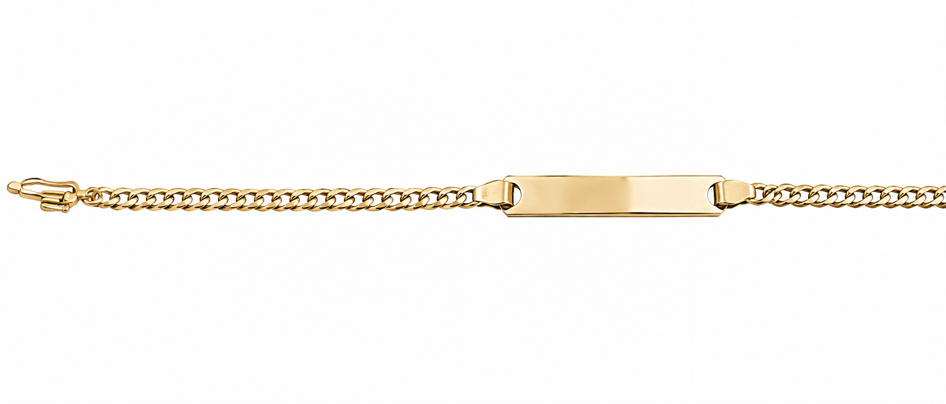 Pulsera Oro 18K Identificación Estilo Perro 18 cm