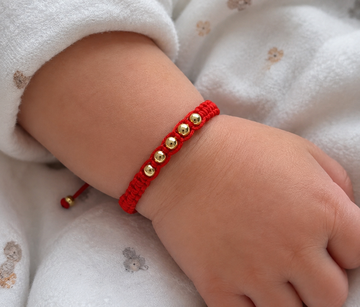 Pulsera hilo rojo de protección para bebe