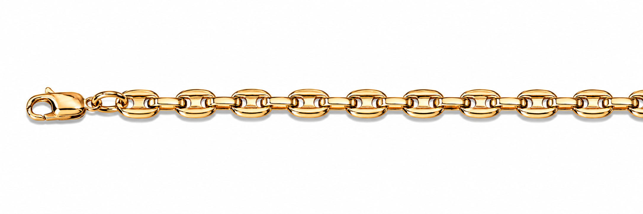 Collar Oro 18K Eslabón Estilo Gucci