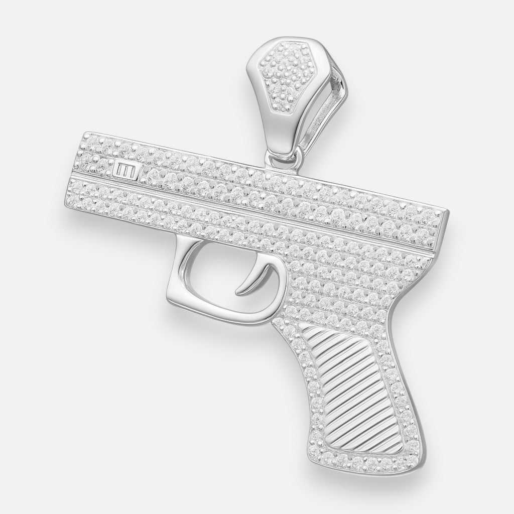 Colgante Pistola Circones plata 925