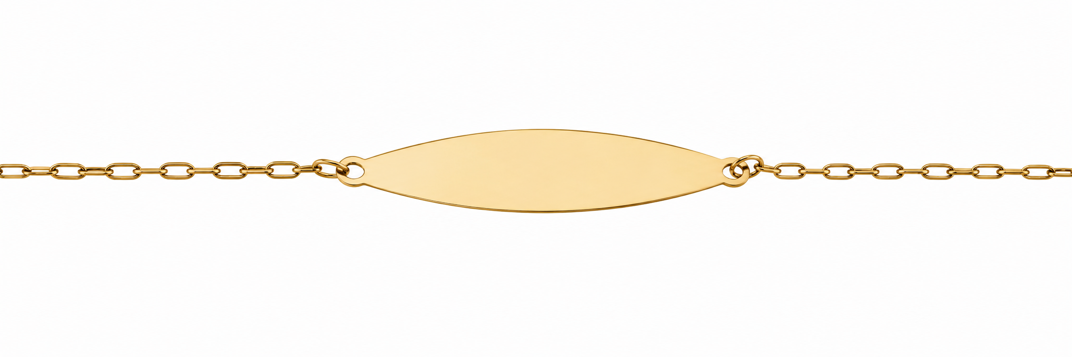Pulsera Oro 18K Identificación Cadena