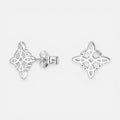 Aros plata 925 nudo de brujas 10mm