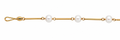 Collar Oro 18K con Perlas Estilo Palito
