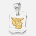 Colgante San Miguel Arcángel en Oro 18k con plata 925