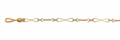 Collar Oro 18K Eslabón Humita con Diseño Toniquete