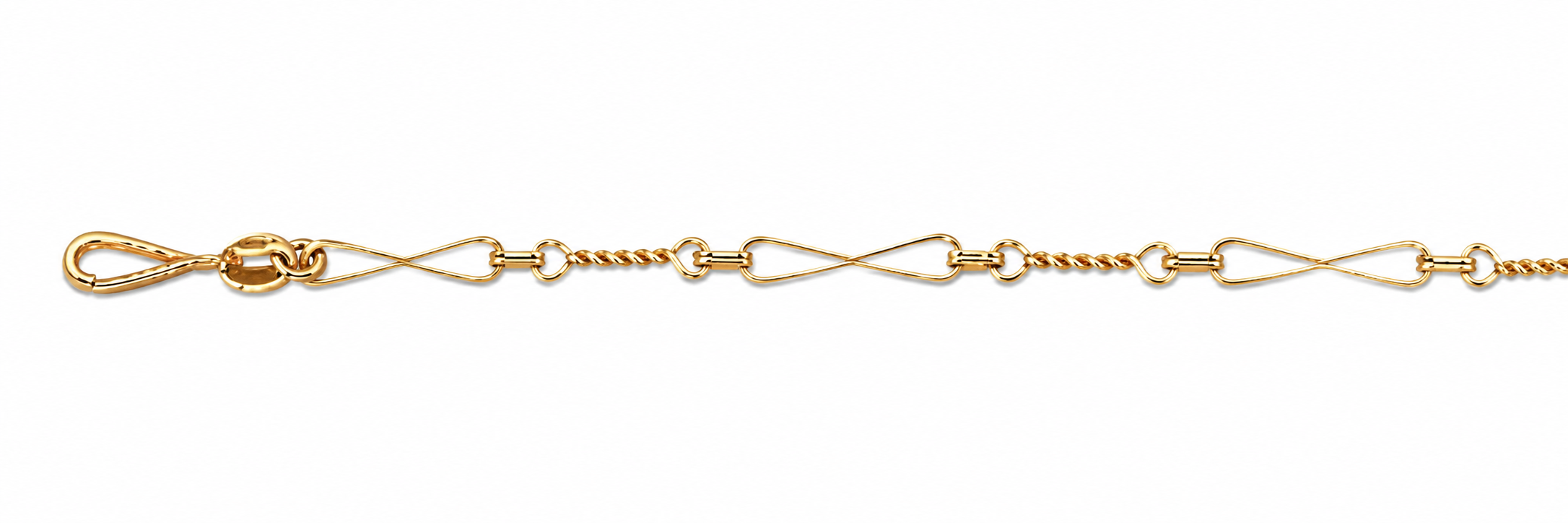 Collar Oro 18K Eslabón Humita con Diseño Toniquete