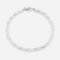Pulsera Cinta Trenzada plata 925