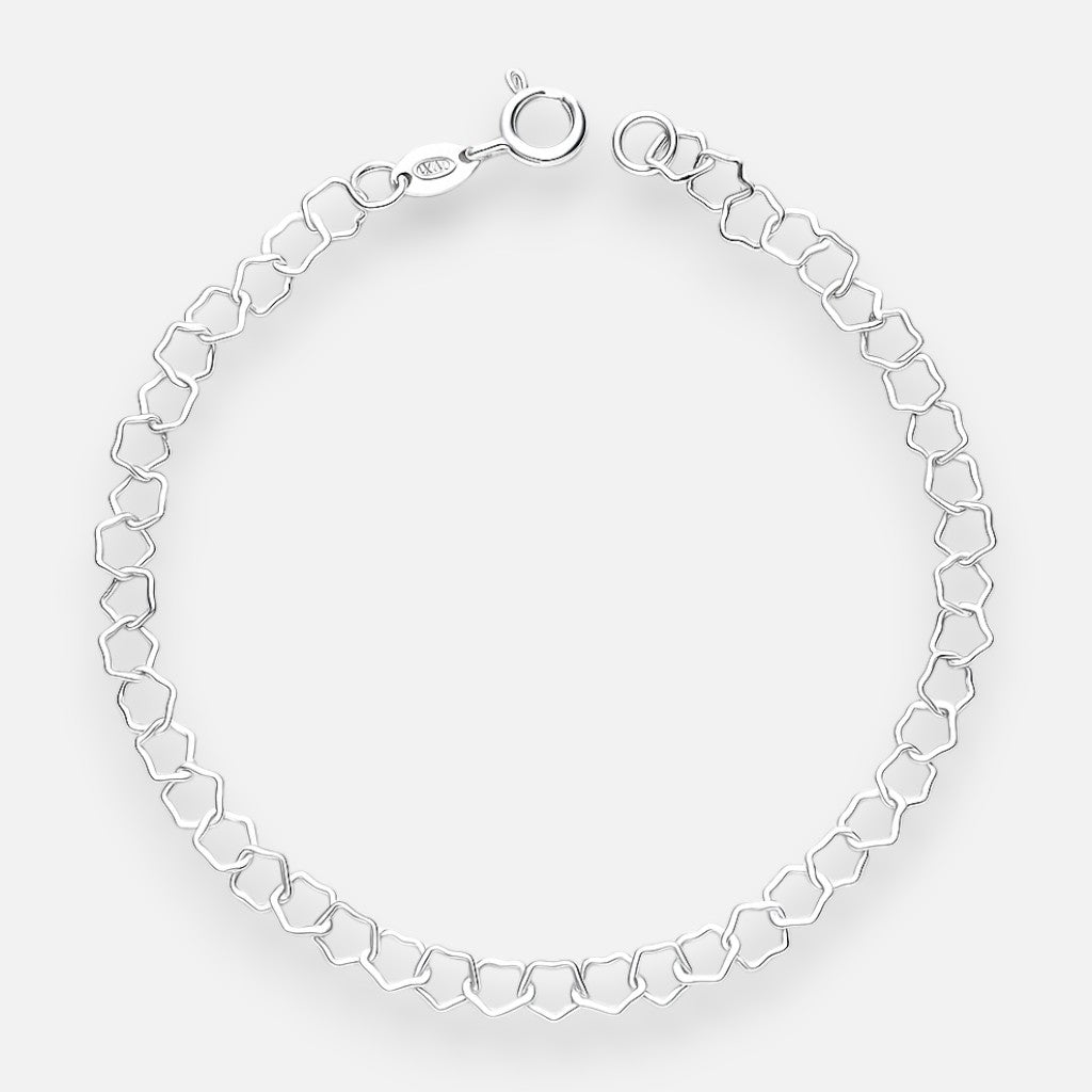 Pulsera estrellas plata 925