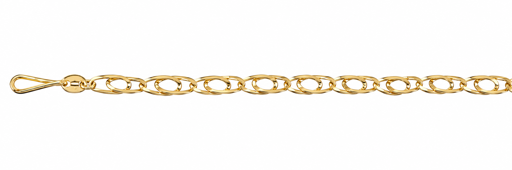 Pulsera Oro 18K Eslabón Soldado