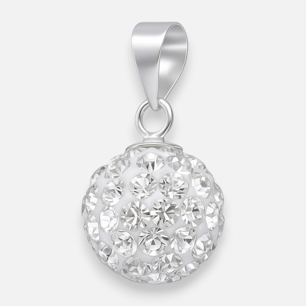 Colgante Strass 10 mm plata 925