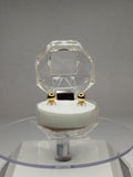 Aros bolitas de oro 14k hombre