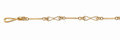 Collar Oro 18K Palito con Eslabón Ocho