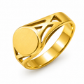 Anillo Sello Oro 18K