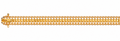Pulsera Oro 18K Grumet Chapa con Bolitas