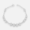 Pulsera Cristales Hecho con Swarovski® Esferas plata 925