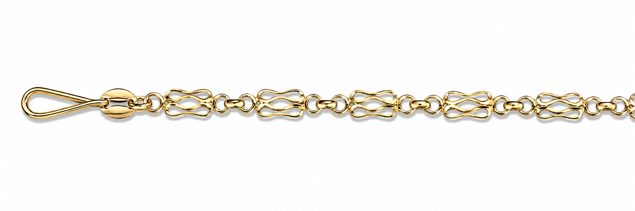 Collar Oro 18K Eslabón Doble Ocho