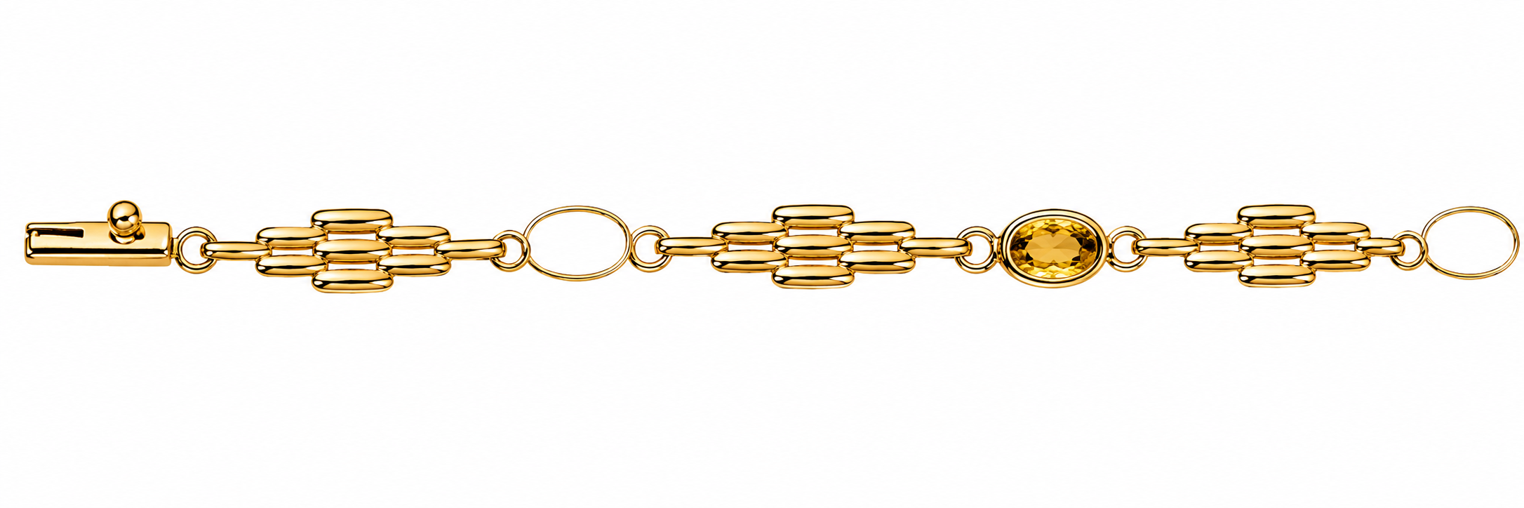 Pulsera Oro 18K Panter con Piedras